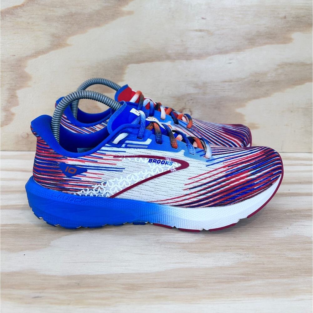 Brooks Blue and Red Athletic Shoes